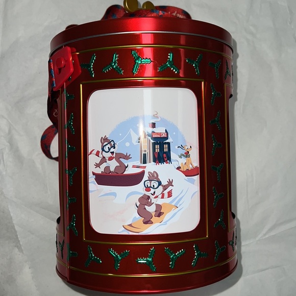 Disney Christmas Musical Popcorn Bucket Mickey and Friends - Picture 11 of 16